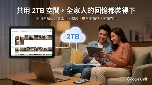 Google AI Pro 2TB 家庭共享